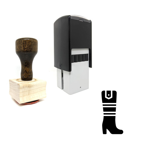 "Boots" rubber stamp with 3 sample imprints of the image "Boots" rubber stamp with 3 sample imprints of the image
