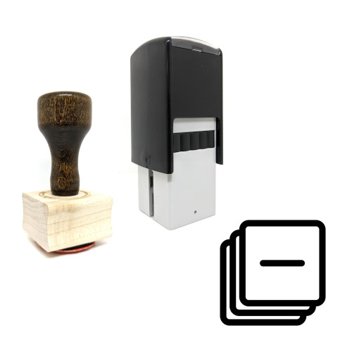 "Remove Layer" rubber stamp with 3 sample imprints of the image