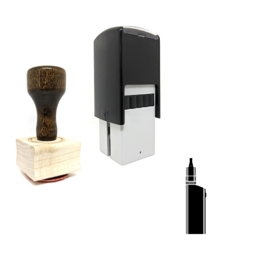 "Vaporizer" rubber stamp with 3 sample imprints of the image