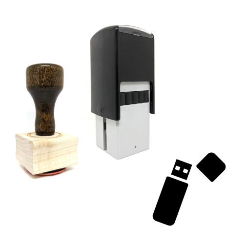 "Memory Stick" rubber stamp with 3 sample imprints of the image