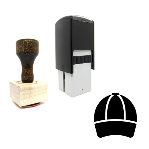 "Hat" rubber stamp with 3 sample imprints of the image