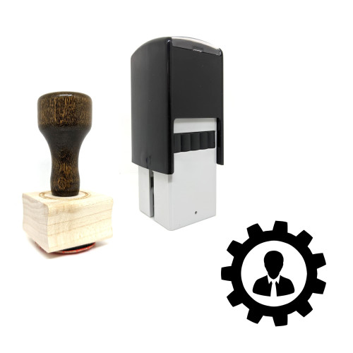 "User" rubber stamp with 3 sample imprints of the image