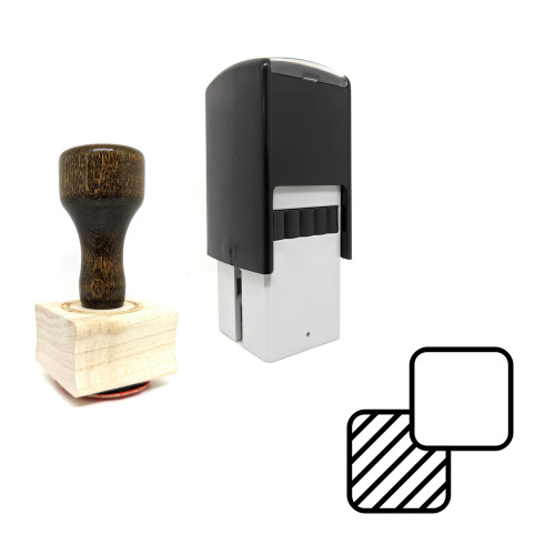 "Trim" rubber stamp with 3 sample imprints of the image