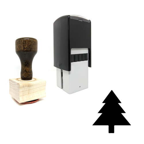 "Fir" rubber stamp with 3 sample imprints of the image
