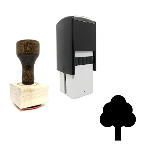 "Tree" rubber stamp with 3 sample imprints of the image