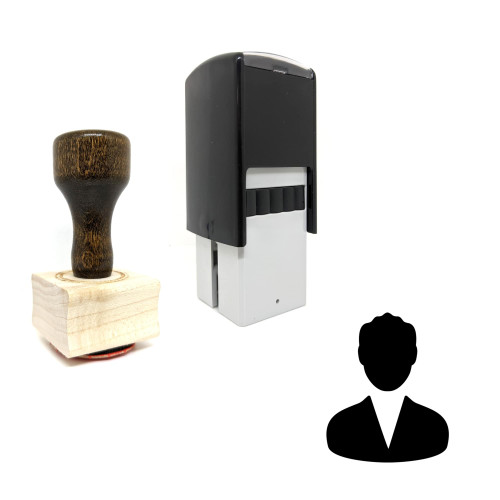 "Male User" rubber stamp with 3 sample imprints of the image