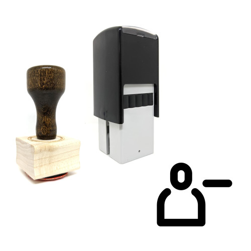 "Delete User" rubber stamp with 3 sample imprints of the image