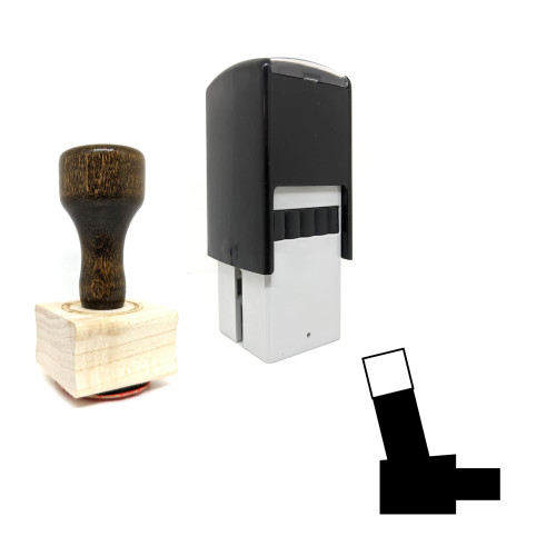 "Inhaler" rubber stamp with 3 sample imprints of the image