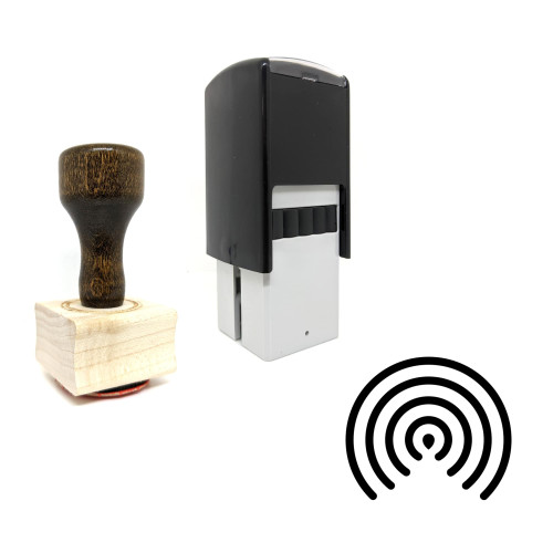 "Airdrop" rubber stamp with 3 sample imprints of the image