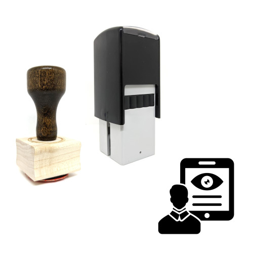 "Customer Review" rubber stamp with 3 sample imprints of the image