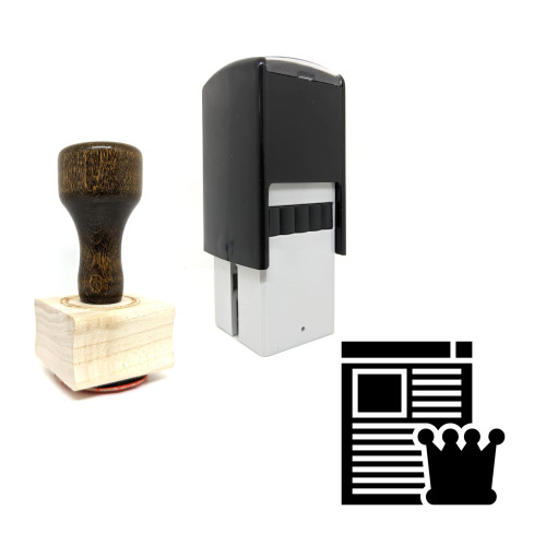 "Web Content" rubber stamp with 3 sample imprints of the image