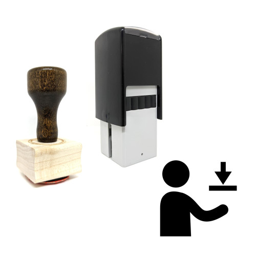 "Download User" rubber stamp with 3 sample imprints of the image