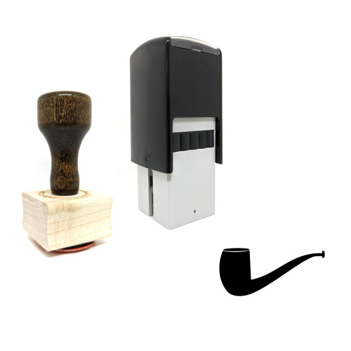 "Smoking Pipe" rubber stamp with 3 sample imprints of the image