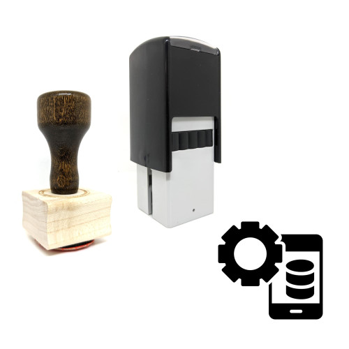 "Data Configuration" rubber stamp with 3 sample imprints of the image