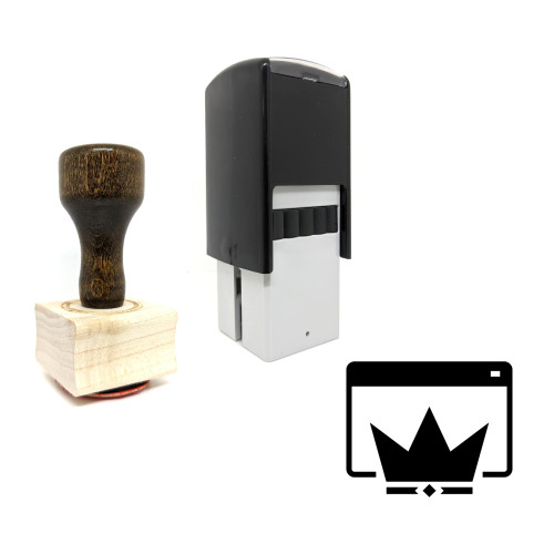 "Quality Content" rubber stamp with 3 sample imprints of the image