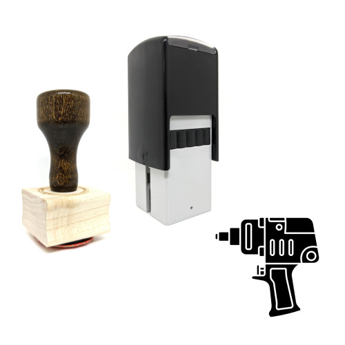 "Construction Tool" rubber stamp with 3 sample imprints of the image