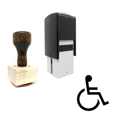 "Accessibility" rubber stamp with 3 sample imprints of the image