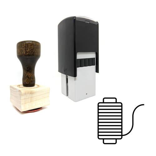 "Twine" rubber stamp with 3 sample imprints of the image