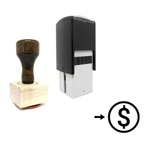 "Incoming Payments" rubber stamp with 3 sample imprints of the image