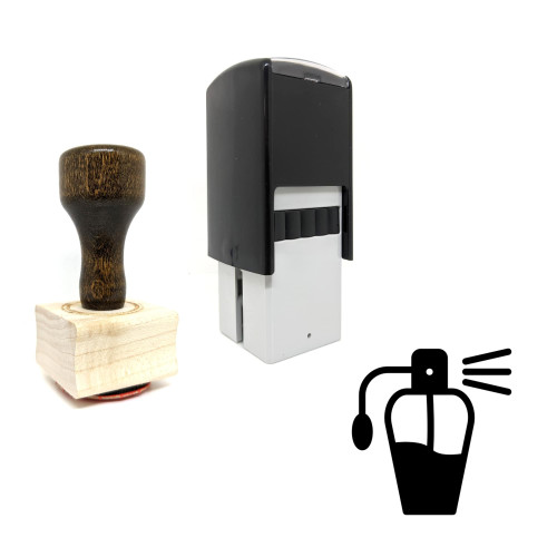 "Scent" rubber stamp with 3 sample imprints of the image