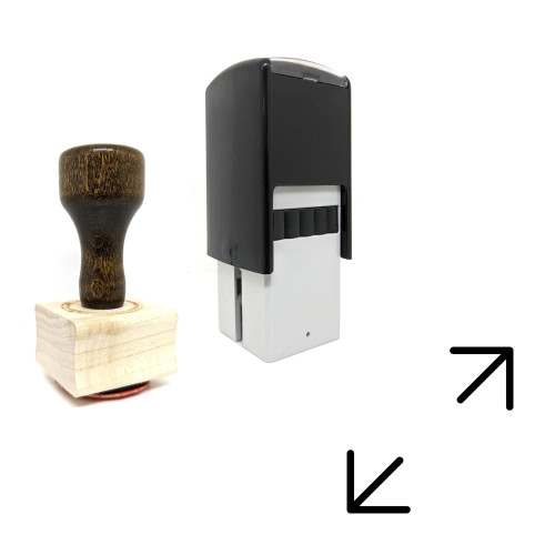 "Diagonal Arrows" rubber stamp with 3 sample imprints of the image "Diagonal Arrows" rubber stamp with 3 sample imprints of the image
