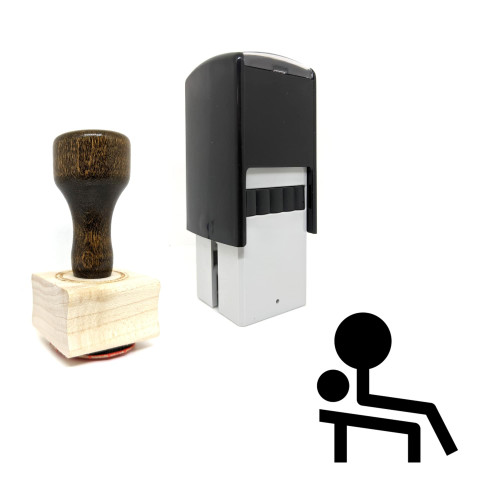 "Weightlifting" rubber stamp with 3 sample imprints of the image