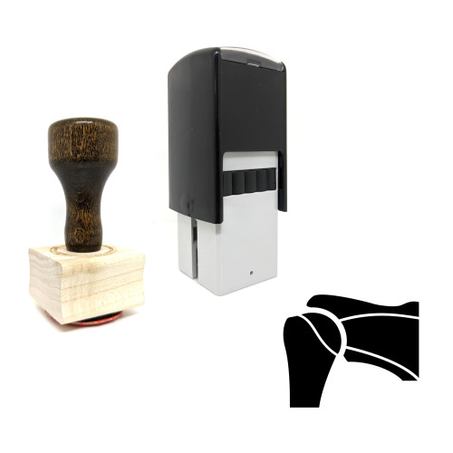 "Knee Joint" rubber stamp with 3 sample imprints of the image