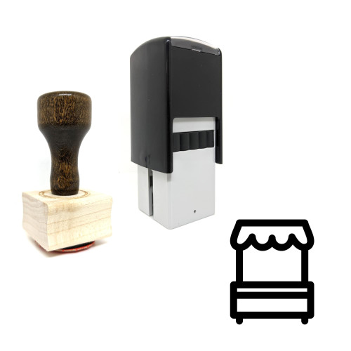 "Stand" rubber stamp with 3 sample imprints of the image