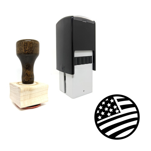 "United States" rubber stamp with 3 sample imprints of the image