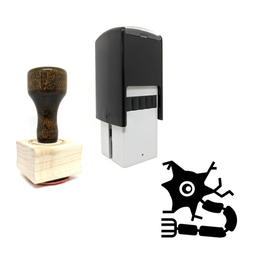 "Neuron" rubber stamp with 3 sample imprints of the image "Neuron" rubber stamp with 3 sample imprints of the image