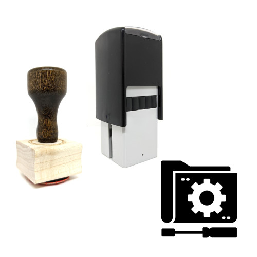 "Data Management" rubber stamp with 3 sample imprints of the image