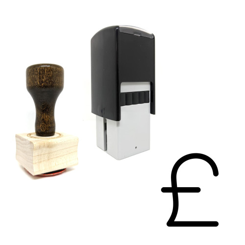 "Pound" rubber stamp with 3 sample imprints of the image