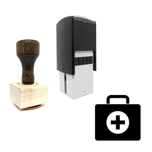 "Medical Kit" rubber stamp with 3 sample imprints of the image