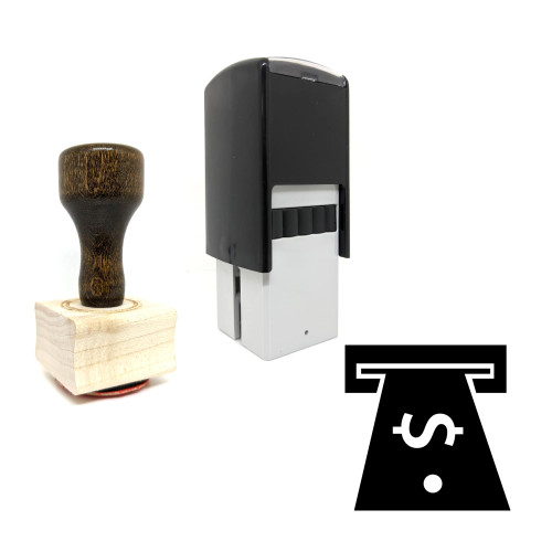 "ATM" rubber stamp with 3 sample imprints of the image