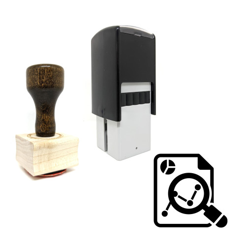 "Data Analysis" rubber stamp with 3 sample imprints of the image