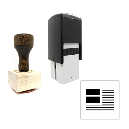 "Wireframe Design" rubber stamp with 3 sample imprints of the image