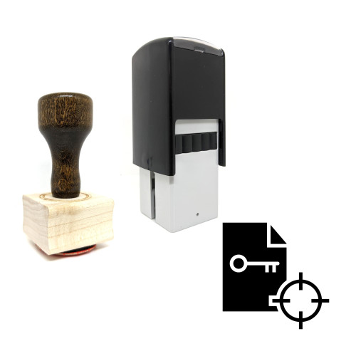 "Keyword Research" rubber stamp with 3 sample imprints of the image