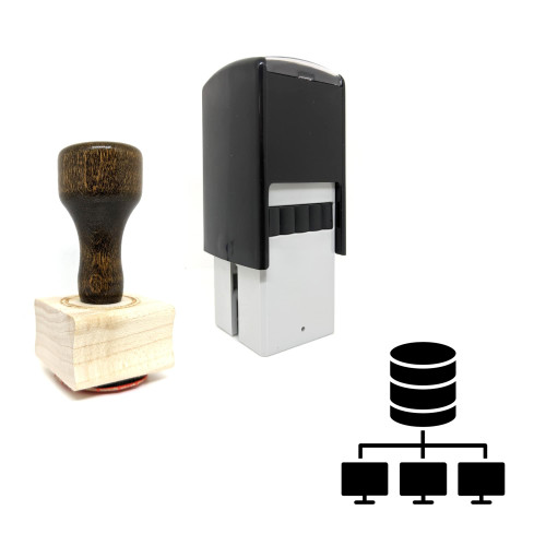 "Data Mining And Patterns" rubber stamp with 3 sample imprints of the image