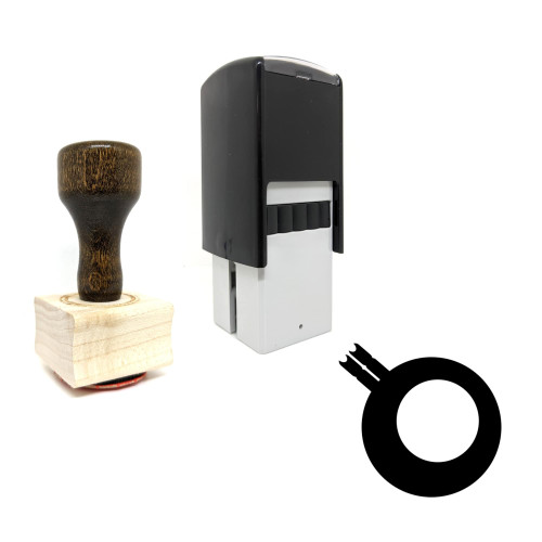 "T Cell" rubber stamp with 3 sample imprints of the image