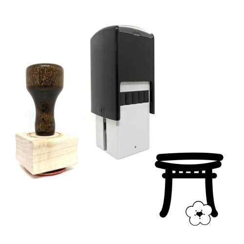 "Torii" rubber stamp with 3 sample imprints of the image