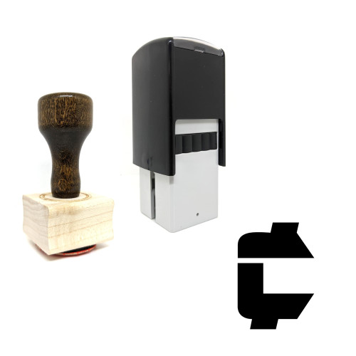 "Cent" rubber stamp with 3 sample imprints of the image