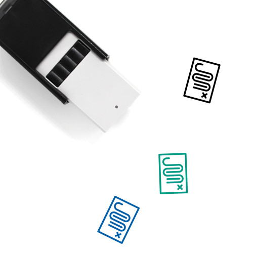Map Self-Inking Rubber Stamp No. 737