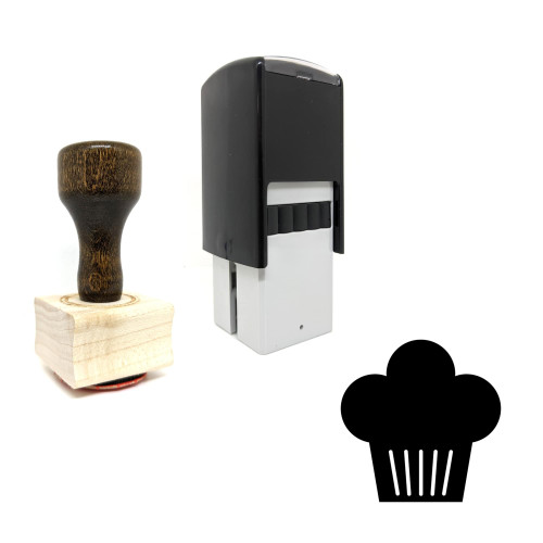 "Chef Hat" rubber stamp with 3 sample imprints of the image