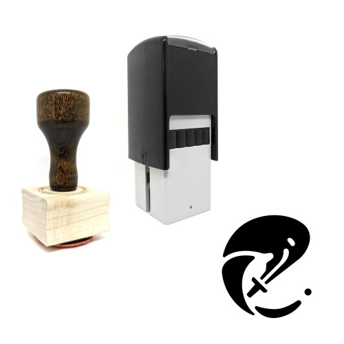 "Skill Sword Swing" rubber stamp with 3 sample imprints of the image "Skill Sword Swing" rubber stamp with 3 sample imprints of the image