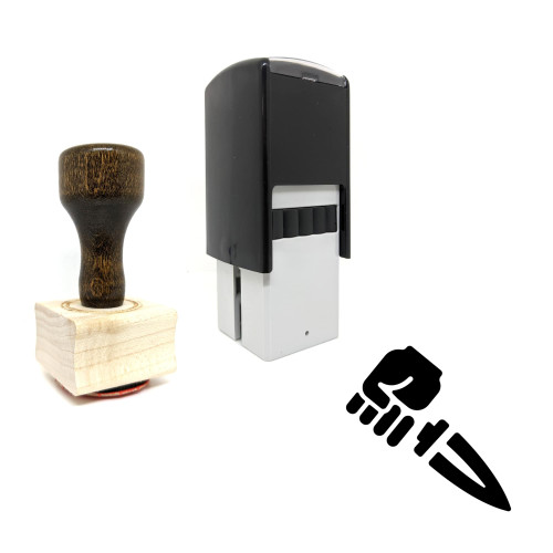 "Skill Knife Mastery" rubber stamp with 3 sample imprints of the image