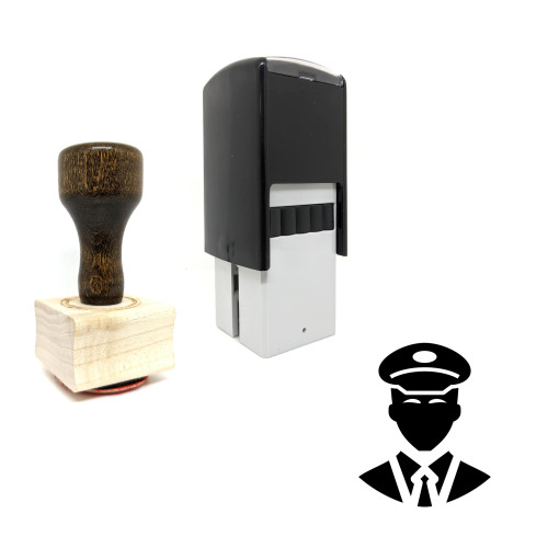 "Police Officer" rubber stamp with 3 sample imprints of the image