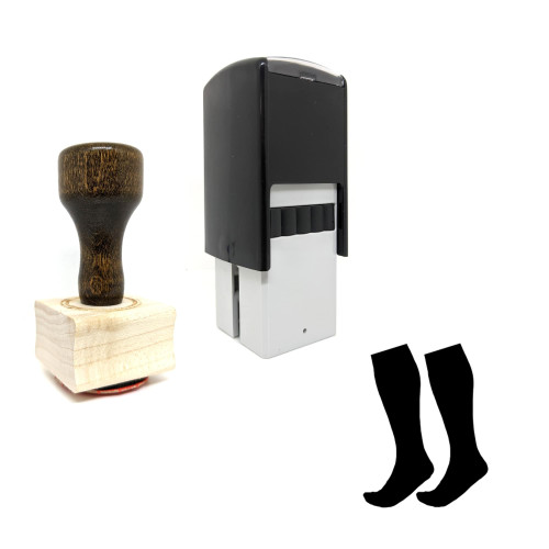 "Sock" rubber stamp with 3 sample imprints of the image