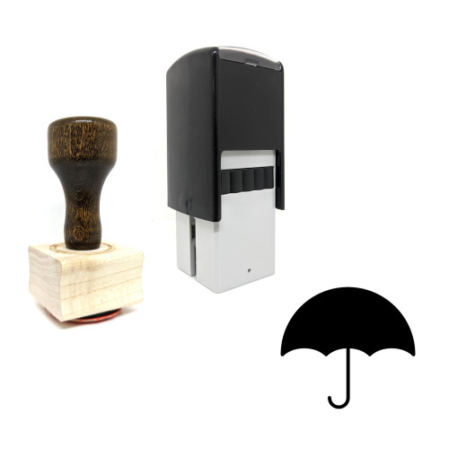 "Umbrella" rubber stamp with 3 sample imprints of the image
