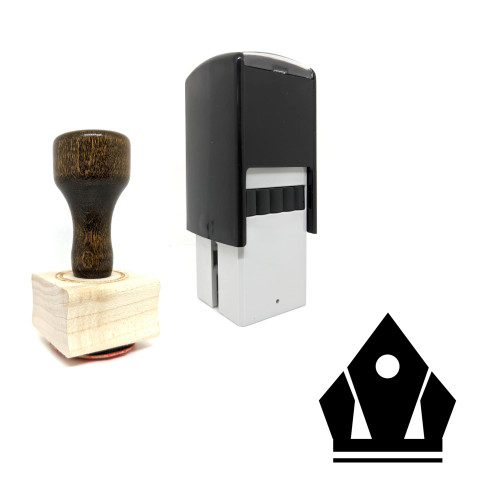 "Crown" rubber stamp with 3 sample imprints of the image