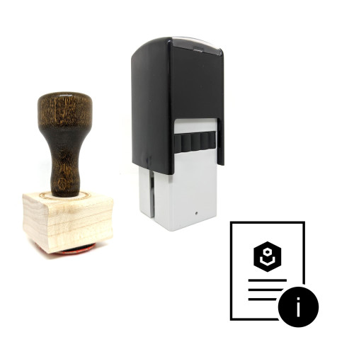 "Document" rubber stamp with 3 sample imprints of the image